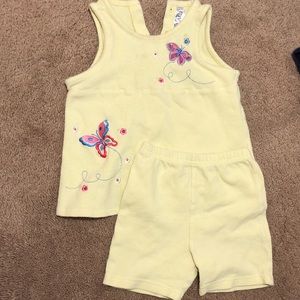 5/$15 24mo girls 2 piece yellow dress set